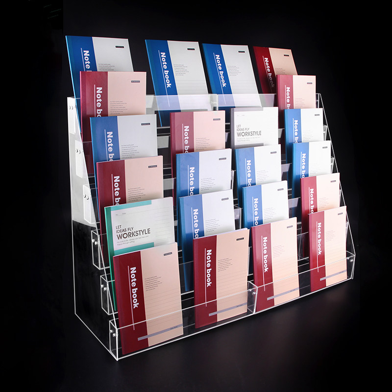 Stepped Clear Acrylic Notebook - Clear Acrylic Book Stand Holder 评论和价格
