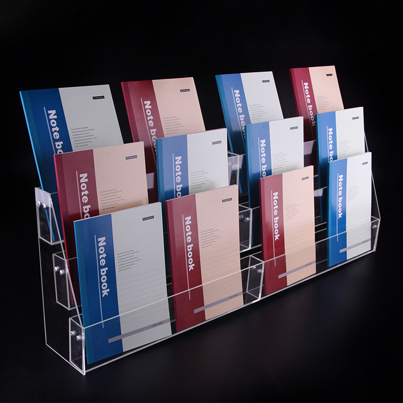 Stepped Clear Acrylic Notebook - Clear Acrylic Book Stand Holder 评论和价格