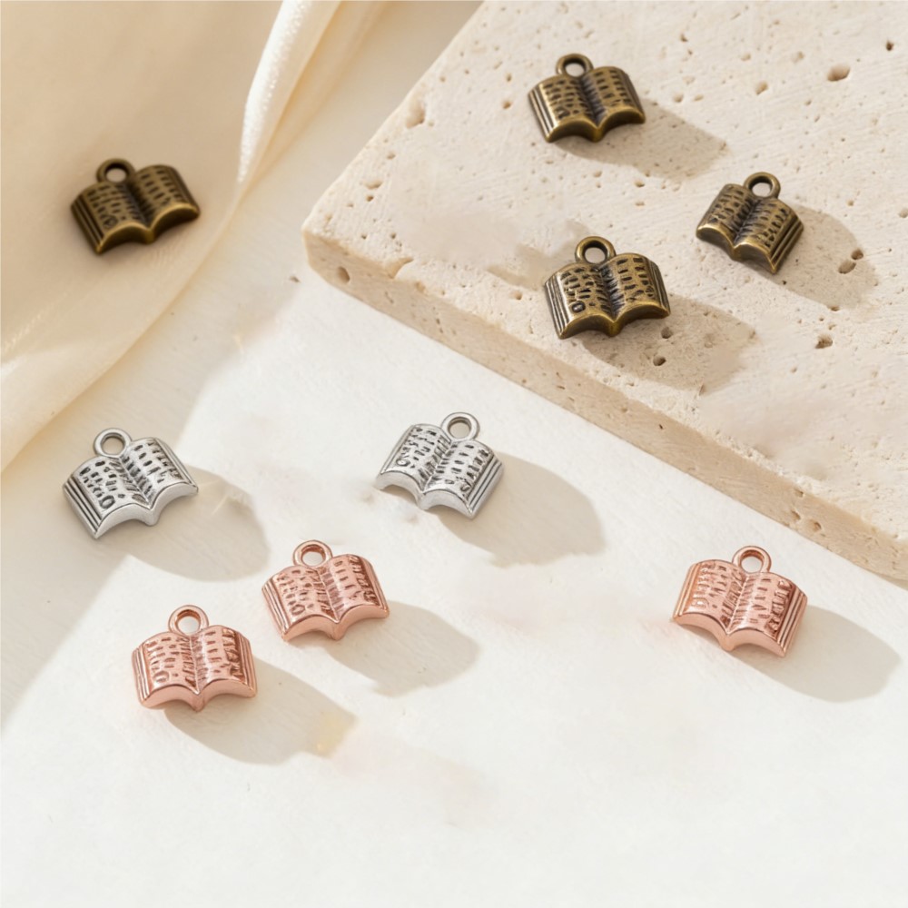 10/20/100pcs Charms Open Book  - Stationery Books 评论和价格