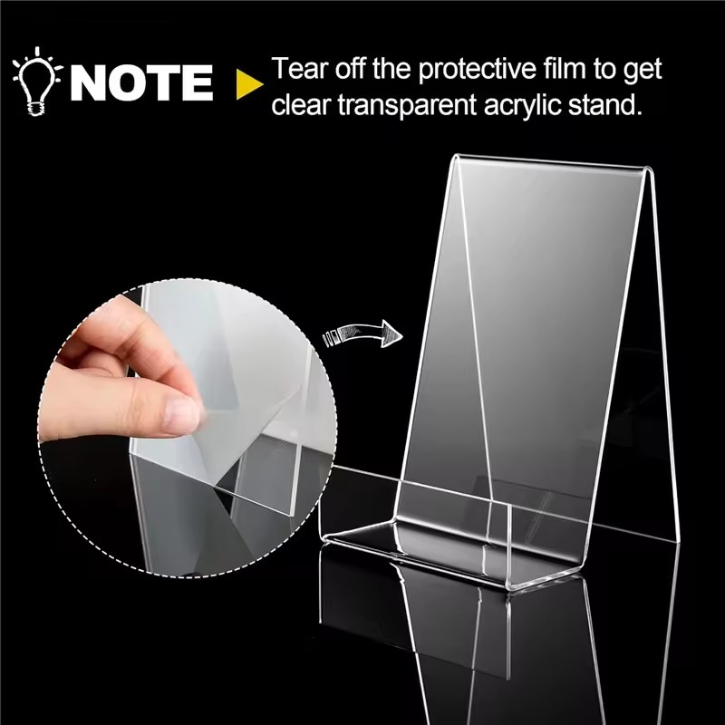 4pcs Acrylic Book Stand Book H - Clear Acrylic Book Stand Holder 评论和价格