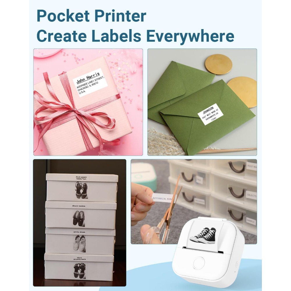 Phomemo T02 Wireless Pocket Th - Mini Pocket Thermal Printer Paper Roll 评论和价格