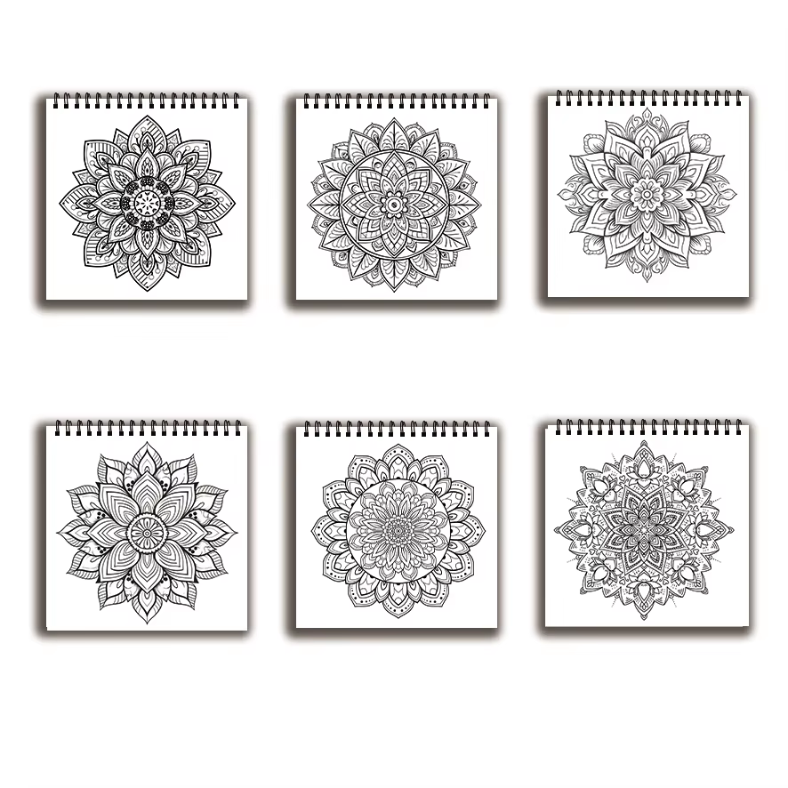 Coloring Book - 7.87 x 7.87 in - Adult Coloring Book Stress Relief 评论和价格