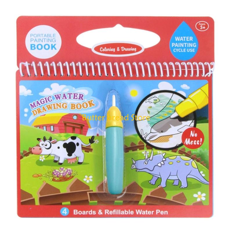 W89C Magical Water Drawing Pad - Reusable Water Magic Coloring Book 评论和价格