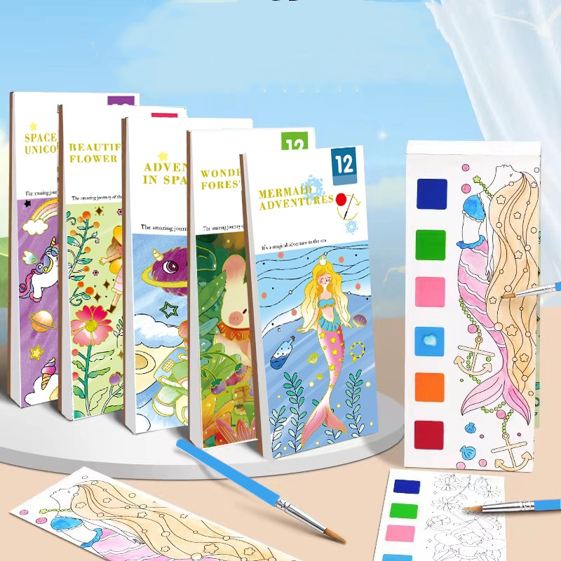 Bview Art Magic Water-Activate - Reusable Water Magic Coloring Book 评论和价格