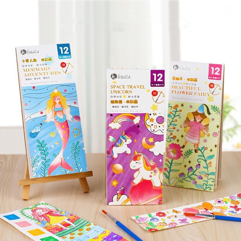 Bview Art Magic Water-Activate - Reusable Water Magic Coloring Book 评论和价格