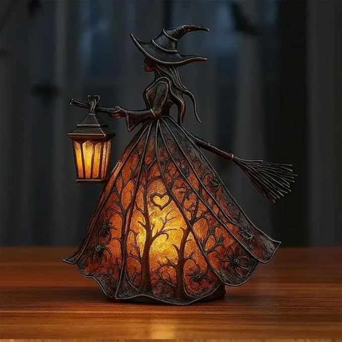 Witch Resin Tabletop Night Lig - Movies 评论和价格