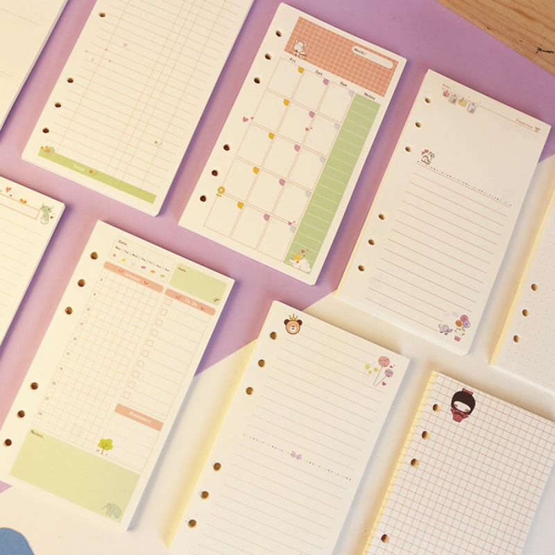 2026Colored A5 A6 Loose Leaf N - A5 Spiral Dotted Grid Notebook 评论和价格