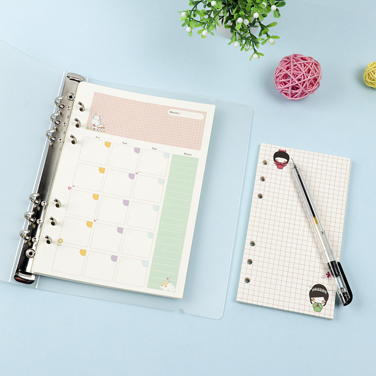 2026Colored A5 A6 Loose Leaf N - A5 Spiral Dotted Grid Notebook 评论和价格