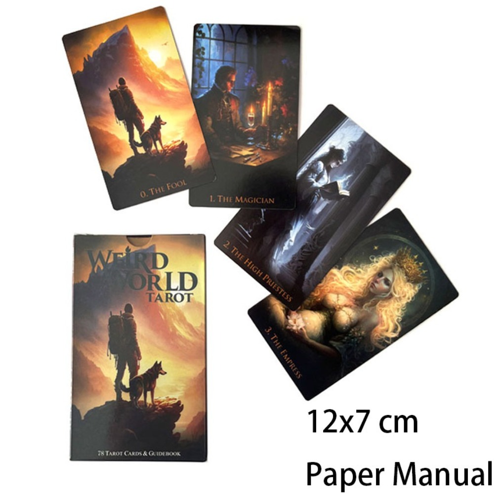 12*7cm Weird World Tarot 78 Ca - Tarot Deck With Guidebook 评论和价格
