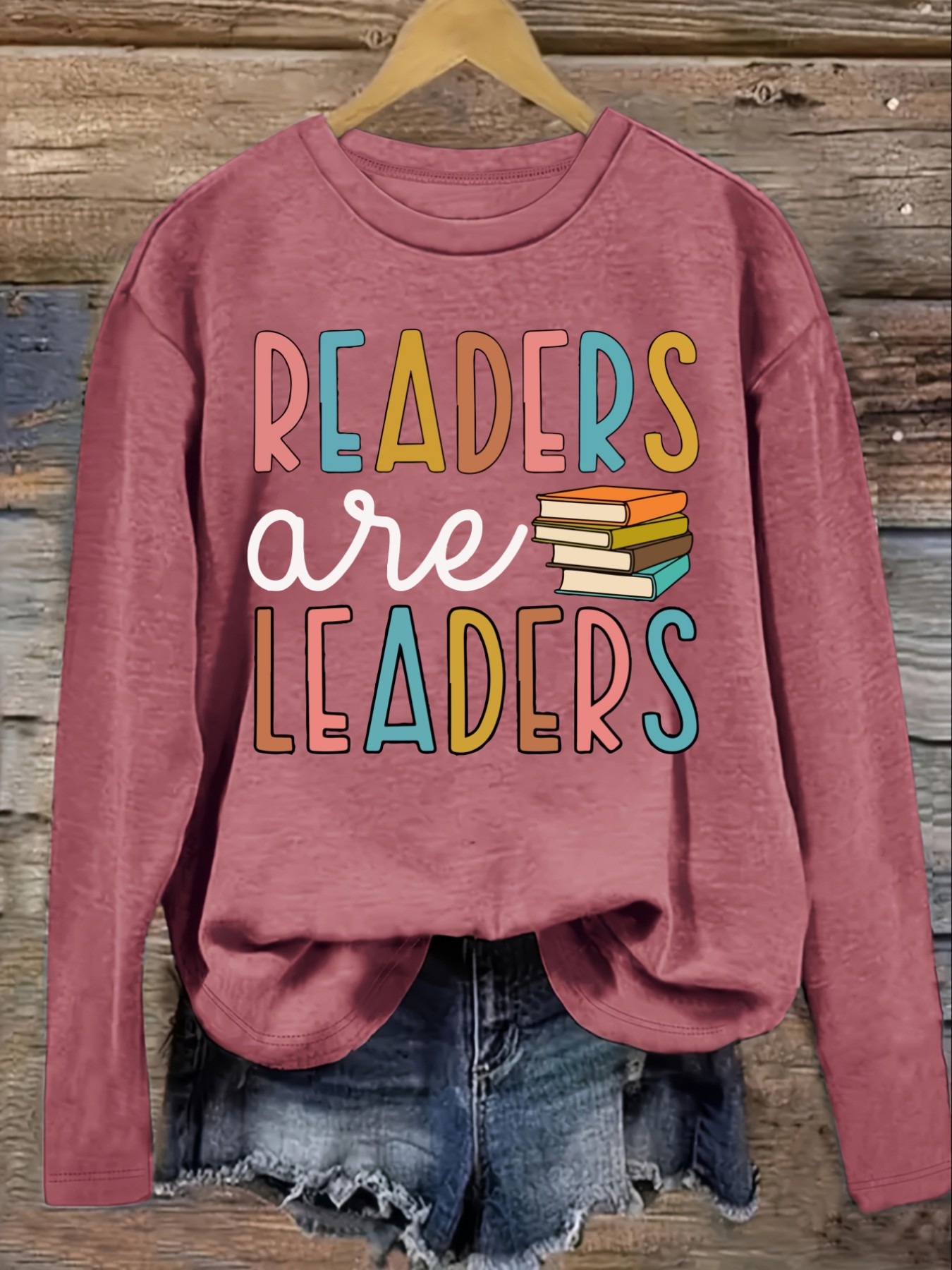Women's Casual Long Sleeve Cre - Books 评论和价格