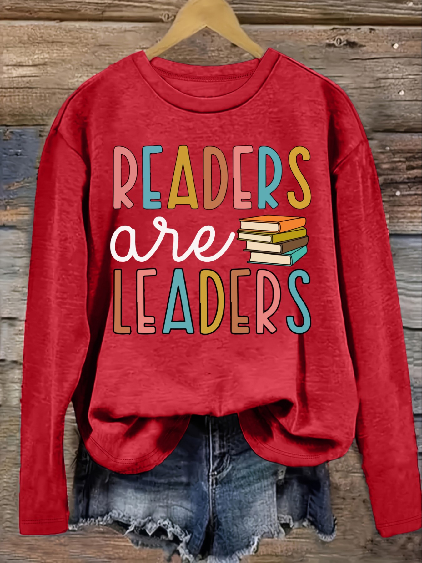 Women's Casual Long Sleeve Cre - Books 评论和价格