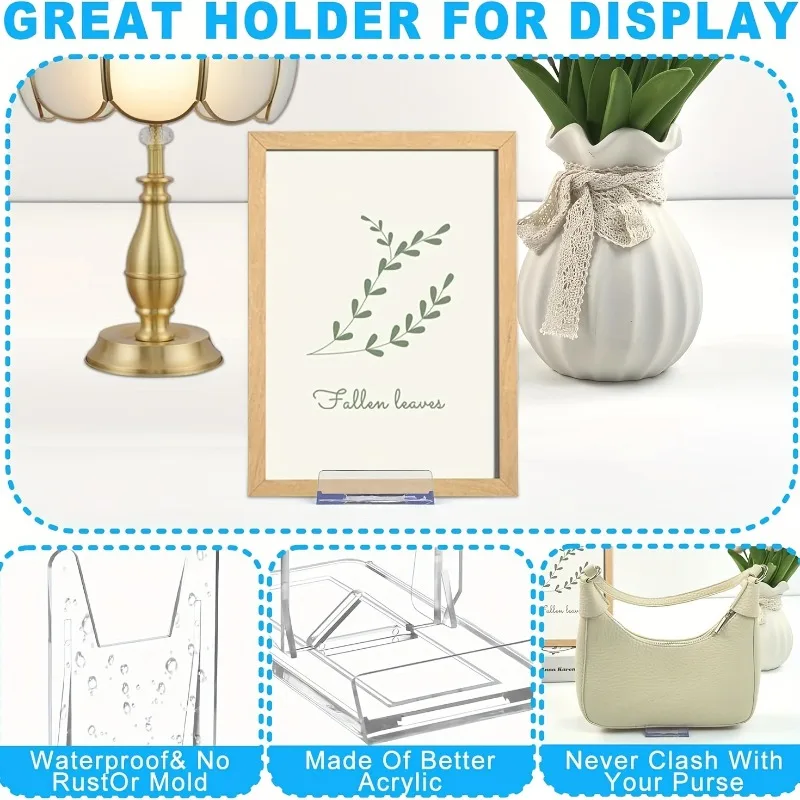5/12pcs Clear Acrylic Display  - Clear Acrylic Book Stand Holder 评论和价格