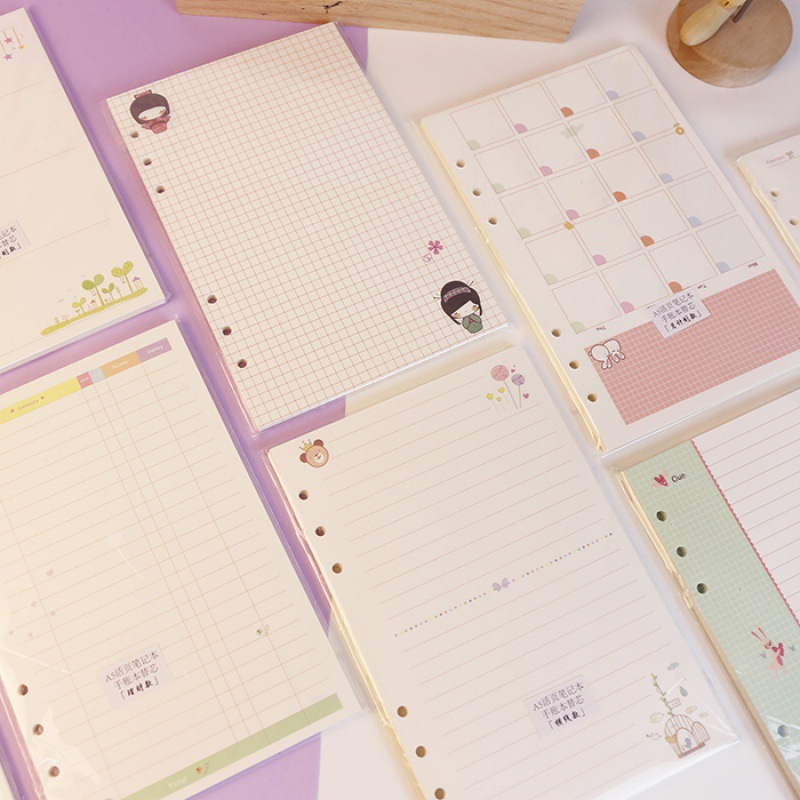 Kawayi A5 A6 Loose Leaf Notebo - A5 Spiral Dotted Grid Notebook 评论和价格