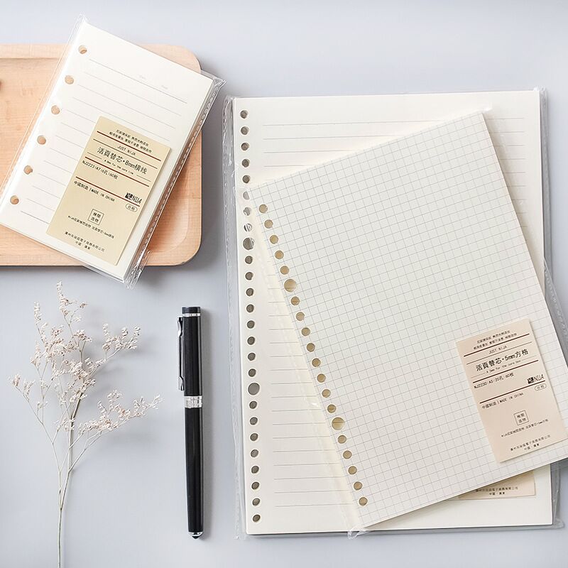 A5 B5 Line Grid 20Holes Loose- - A5 Spiral Dotted Grid Notebook 评论和价格