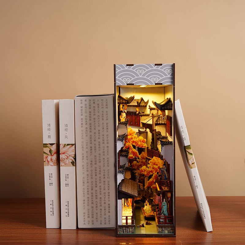 DIY Book Nook Insert Shelf Kit - Diy Wooden Book Nook Kit Shelf Insert 评论和价格
