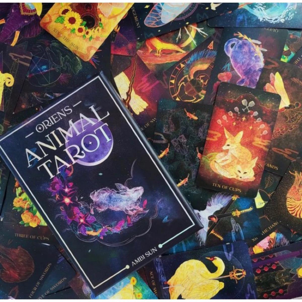 12x7 Cm Oriens Animal Tarot 78 - Tarot Deck With Guidebook 评论和价格