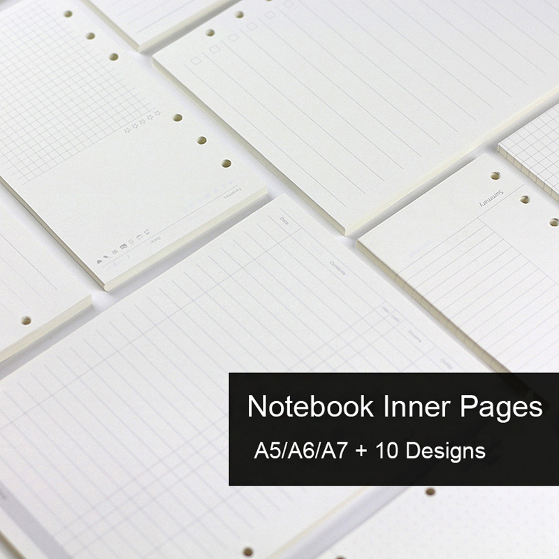 A5 A6A7 45 Sheets Loose Leaf N - A5 Spiral Dotted Grid Notebook 评论和价格