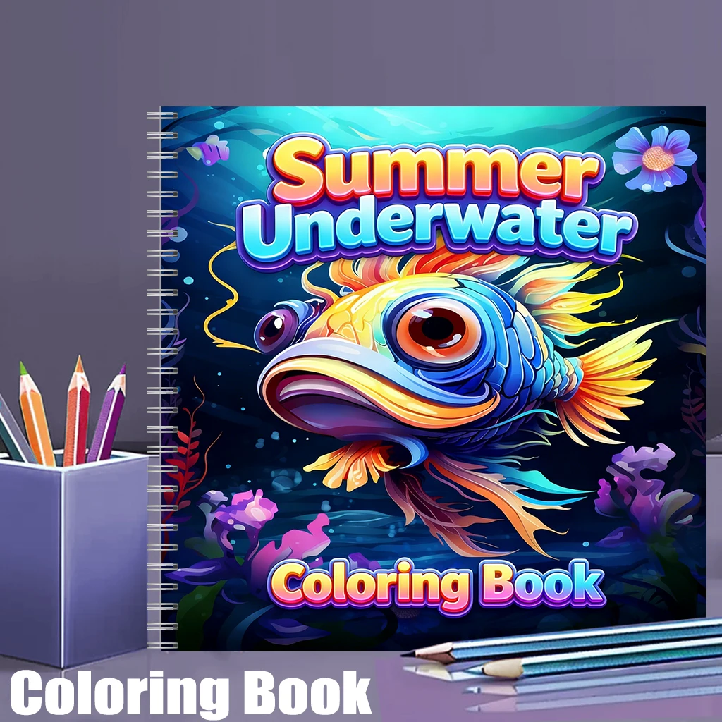 Summer Underwater Coloring Boo - Adult Coloring Book Stress Relief 评论和价格