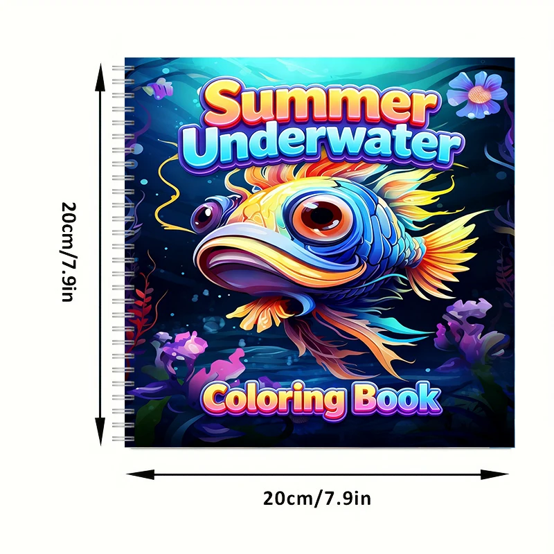 Summer Underwater Coloring Boo - Adult Coloring Book Stress Relief 评论和价格