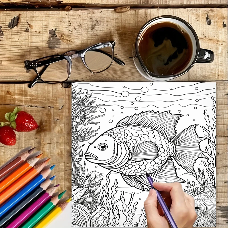 Summer Underwater Coloring Boo - Adult Coloring Book Stress Relief 评论和价格