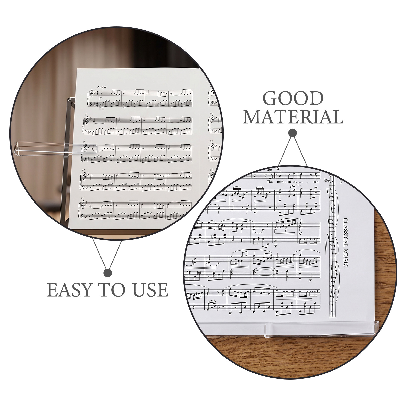 6 Pairs Music Book Page Holder - Clear Acrylic Book Stand Holder 评论和价格