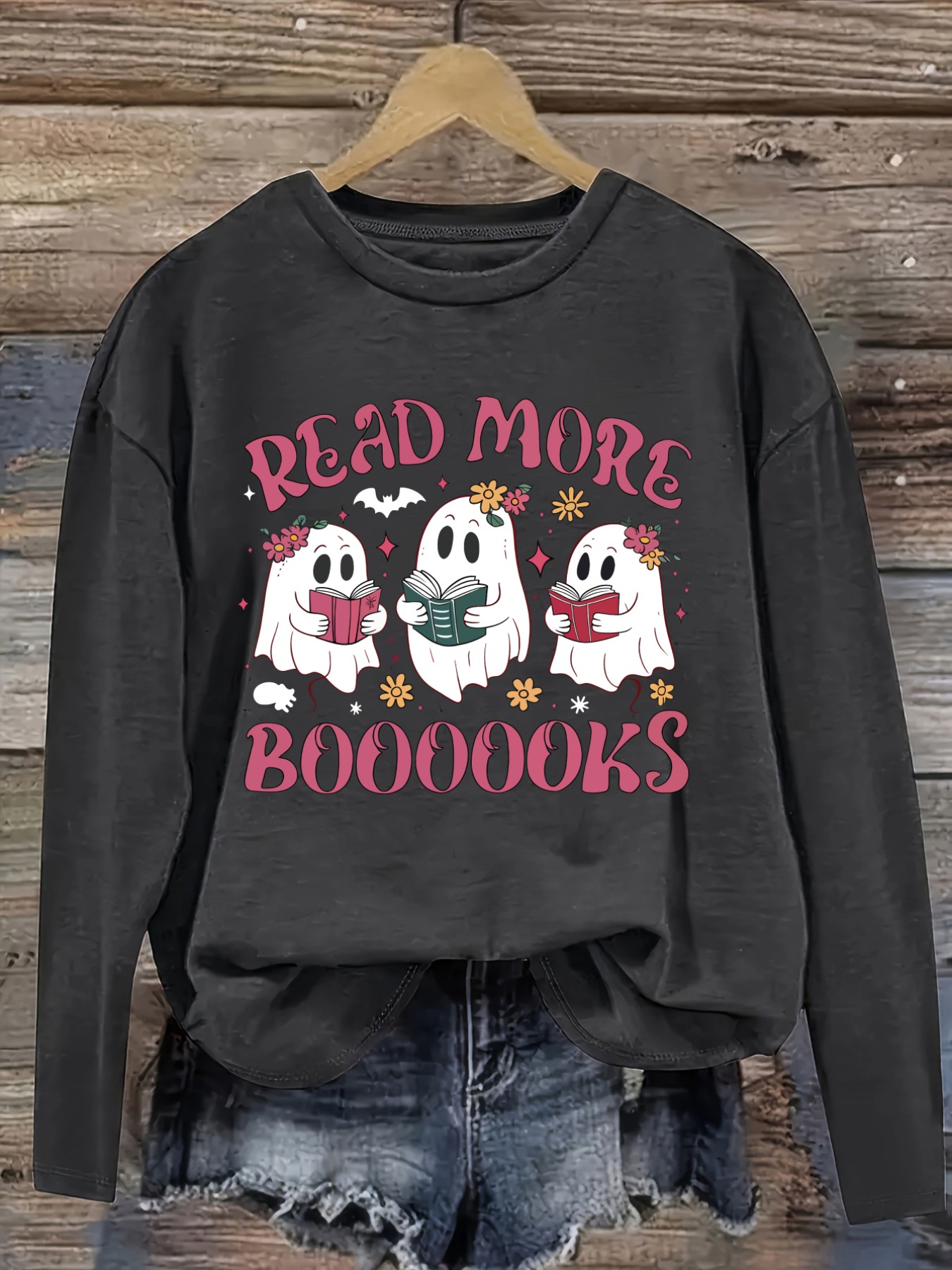Women's Casual Long Sleeve Cre - Books 评论和价格