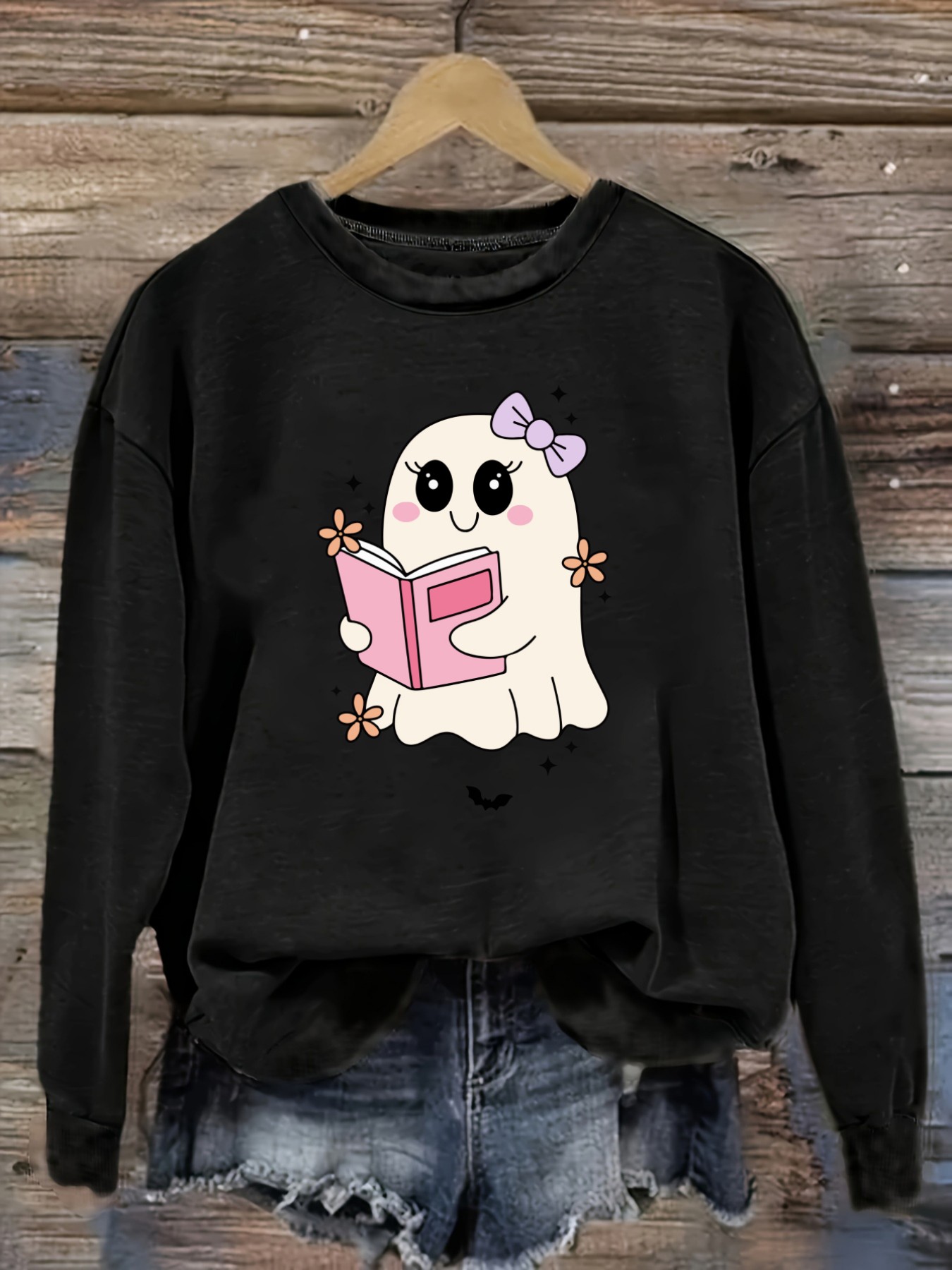 Women's Casual Long Sleeve Cre - Books 评论和价格