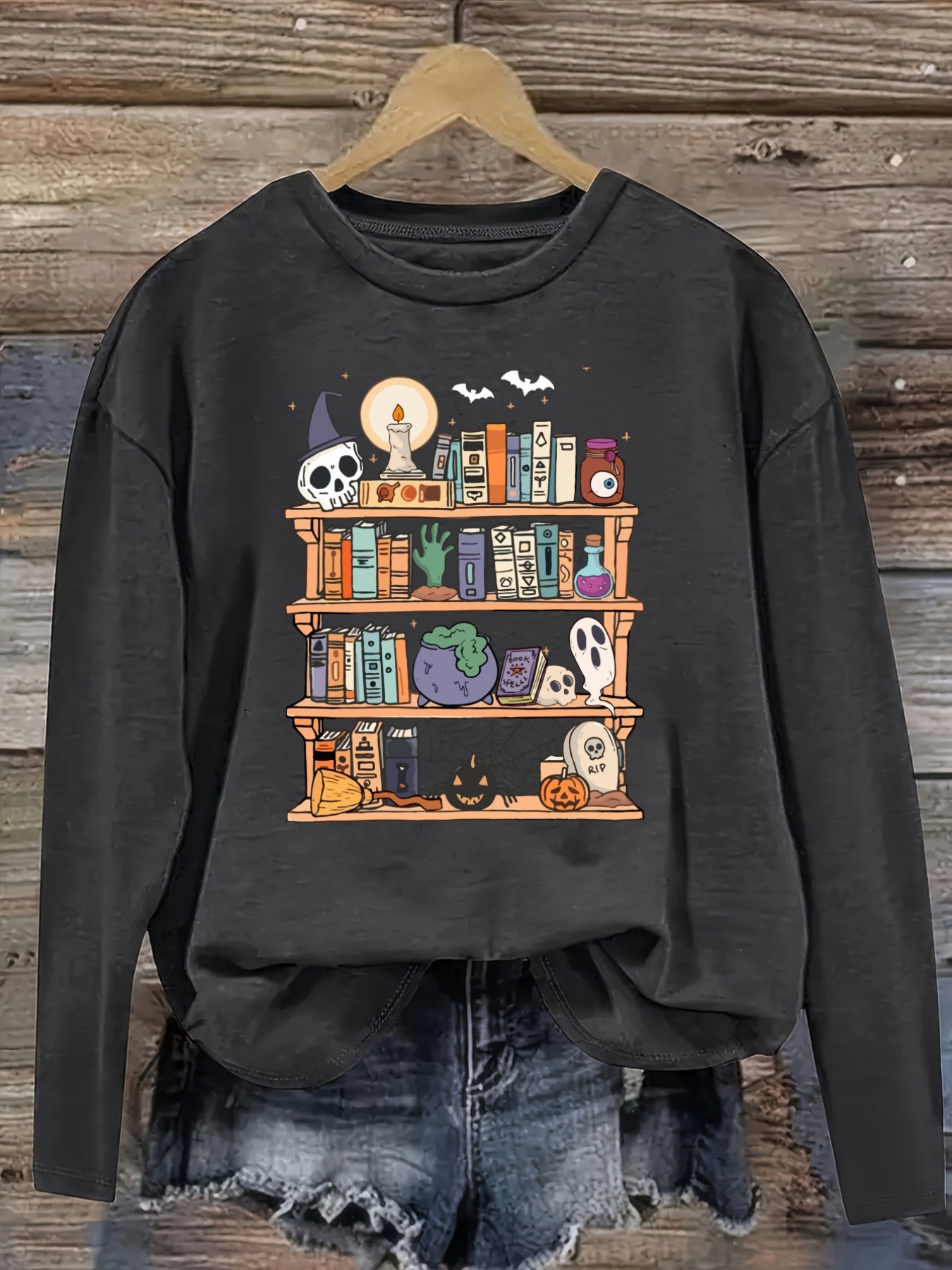 Women's Casual Long Sleeve Cre - Books 评论和价格