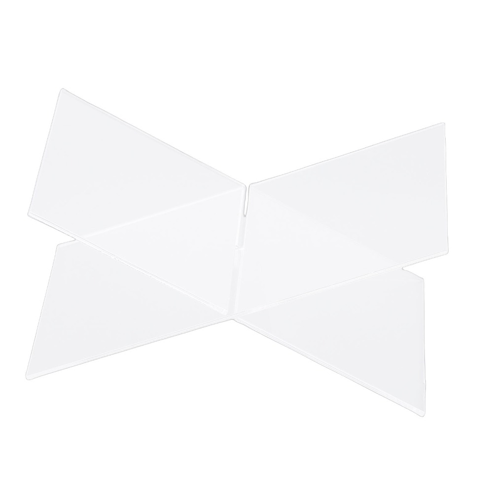 1set X-Shaped Design Acrylic B - Clear Acrylic Book Stand Holder 评论和价格