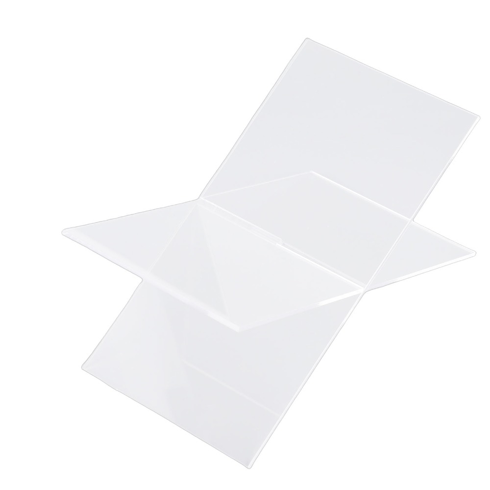 1set X-Shaped Design Acrylic B - Clear Acrylic Book Stand Holder 评论和价格