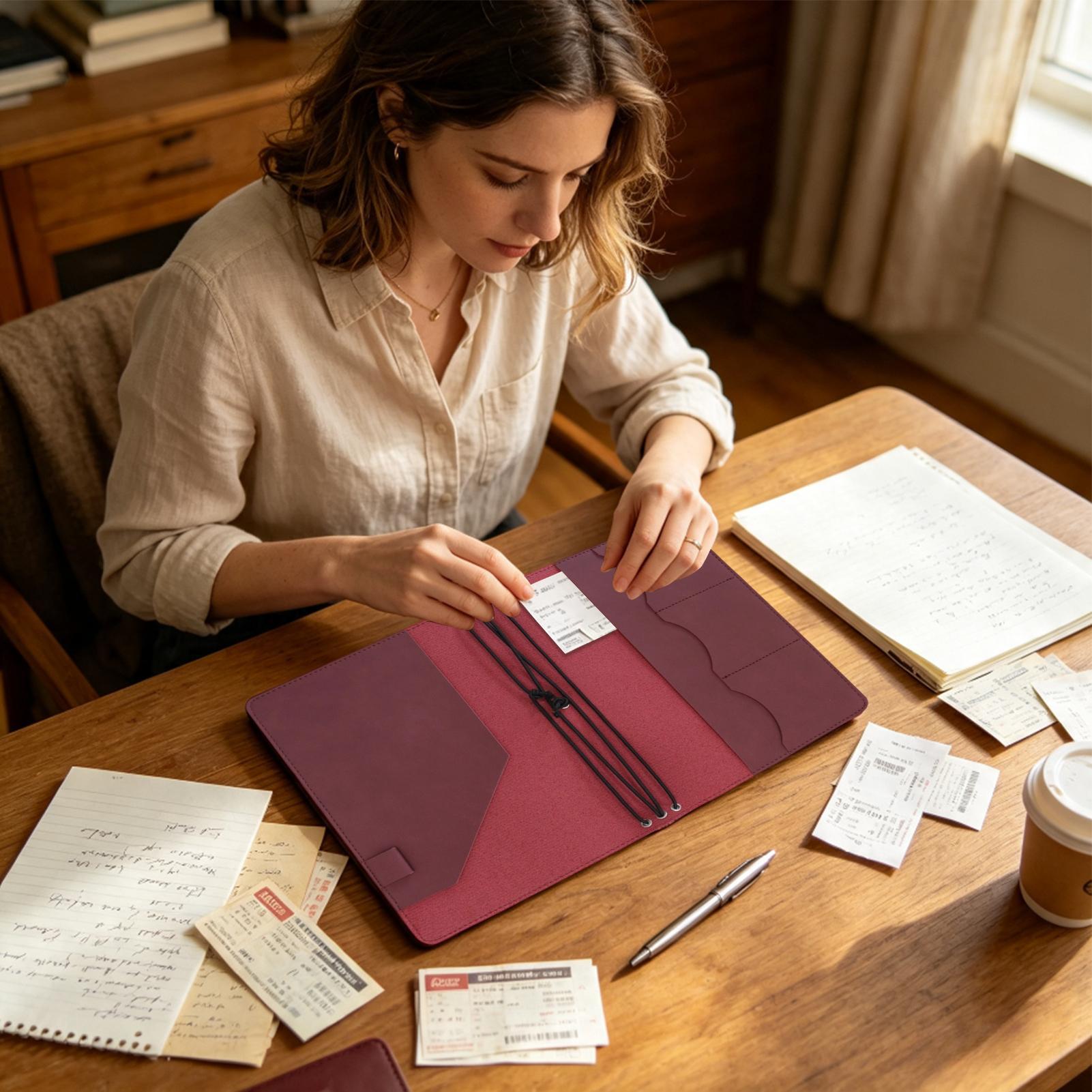 A5 Notebook Cover Vintage PU L - Vintage Leather Journal Notebook 评论和价格