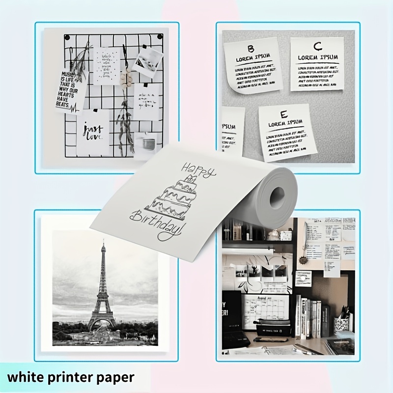 13 Rolls 57x25mm Mini Thermal  - Mini Pocket Thermal Printer Paper Roll 评论和价格