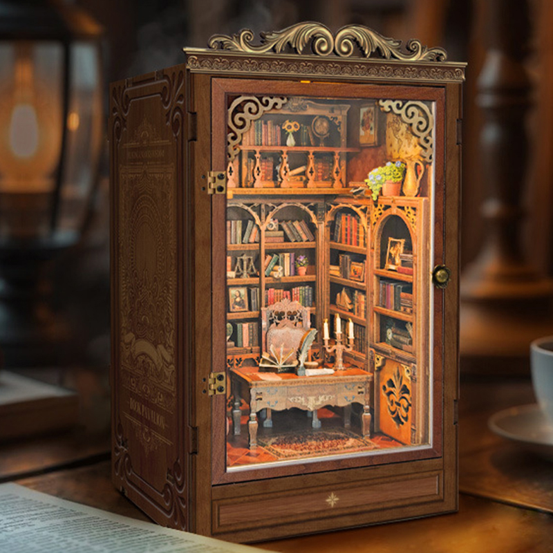 DIY Book Nook Shelf Insert Tim - Diy Wooden Book Nook Kit Shelf Insert 评论和价格