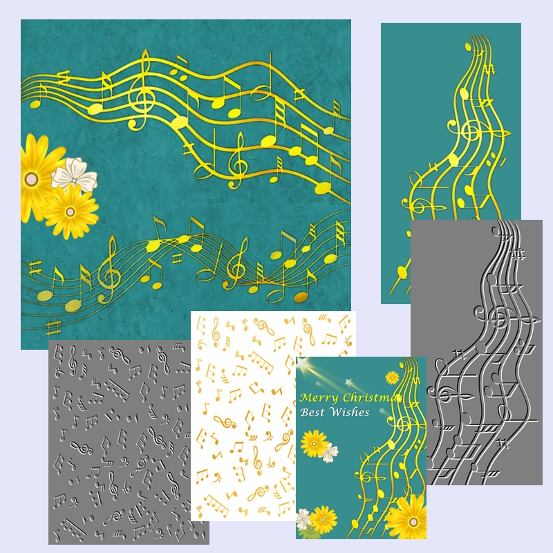 Hot Foil Plate Flowing Notes M - Blank Sheet Music Notebook 评论和价格