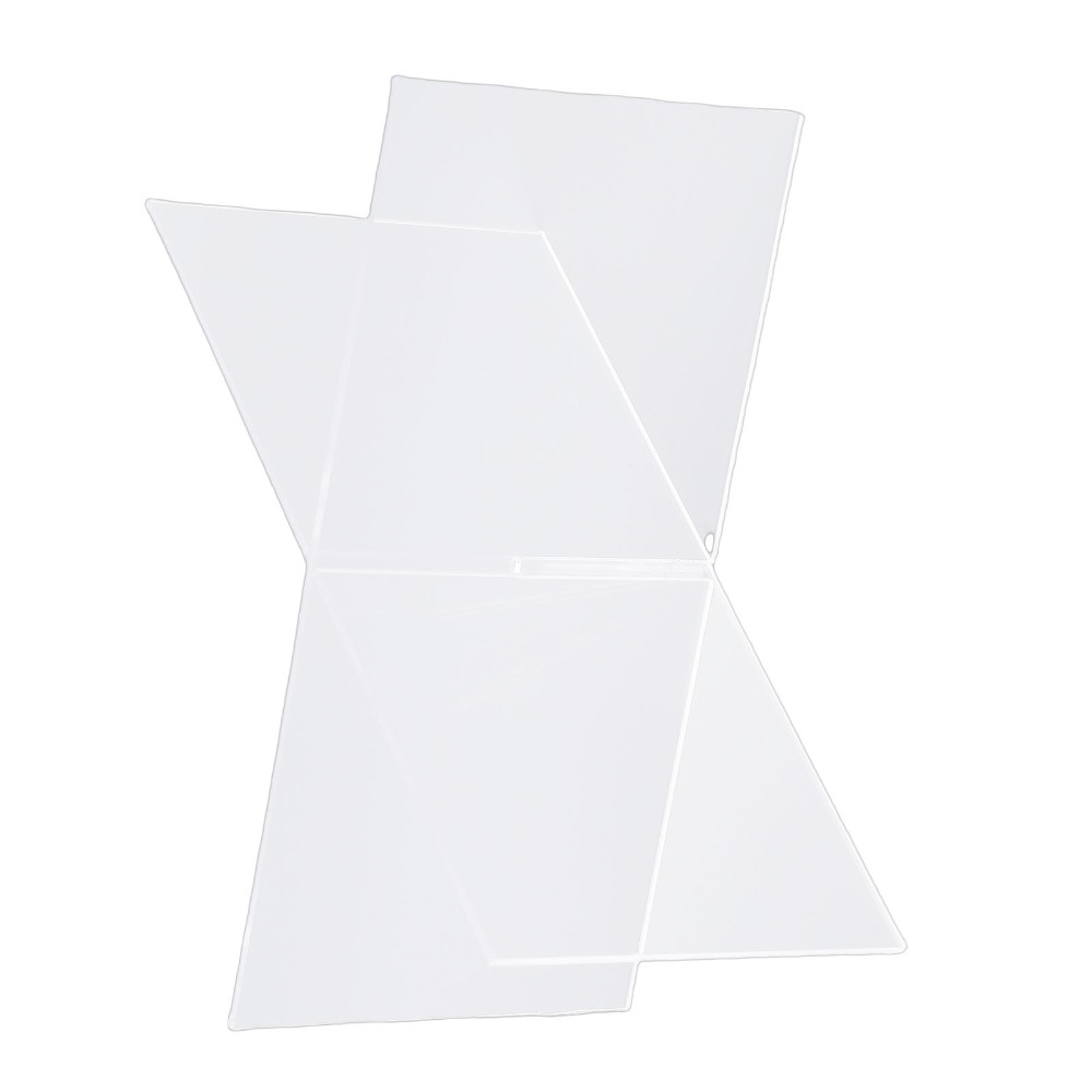 1set X-Shaped Design Acrylic B - Clear Acrylic Book Stand Holder 评论和价格