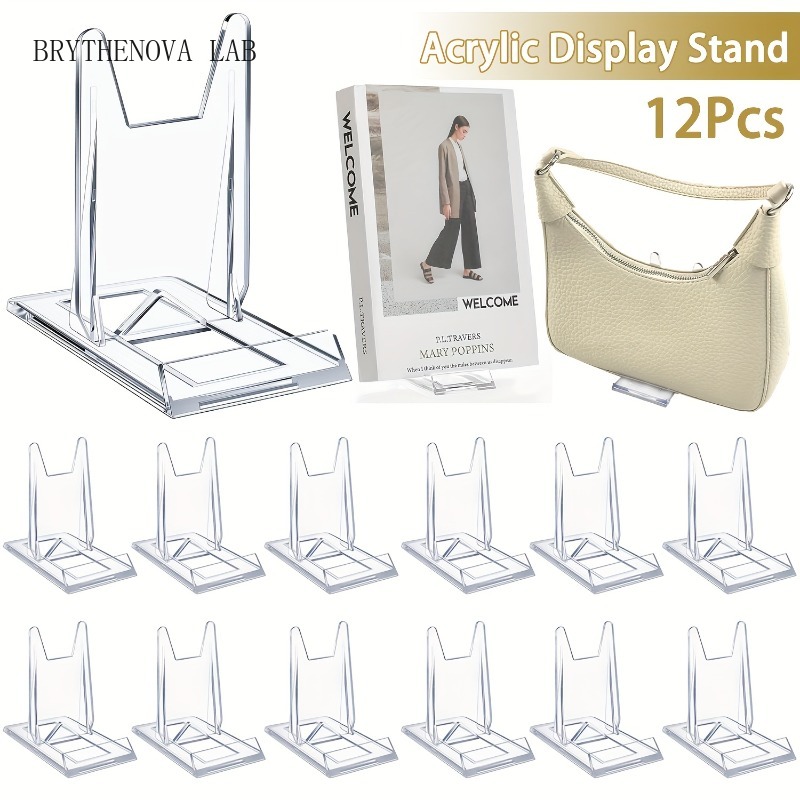 12pcs 5/ Clear Acrylic Display - Clear Acrylic Book Stand Holder 评论和价格