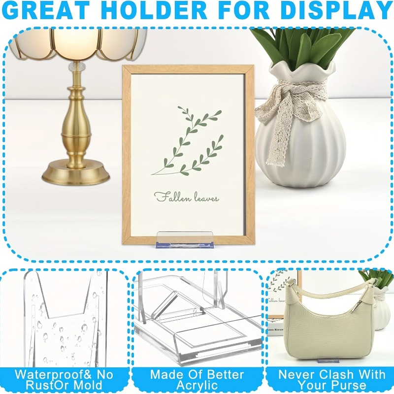 12pcs 5/ Clear Acrylic Display - Clear Acrylic Book Stand Holder 评论和价格