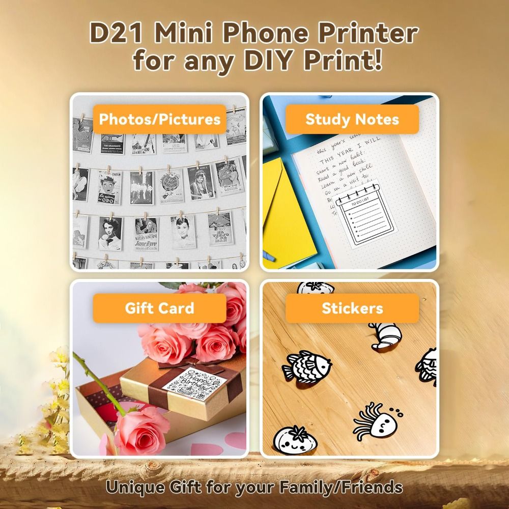 Mini Sticker Printer Inkless P - Mini Pocket Thermal Printer Paper Roll 评论和价格
