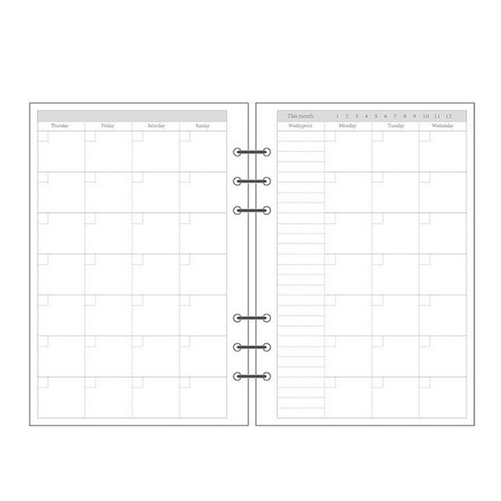 Grid Daily Planner 45 Sheets S - A5 Spiral Dotted Grid Notebook 评论和价格