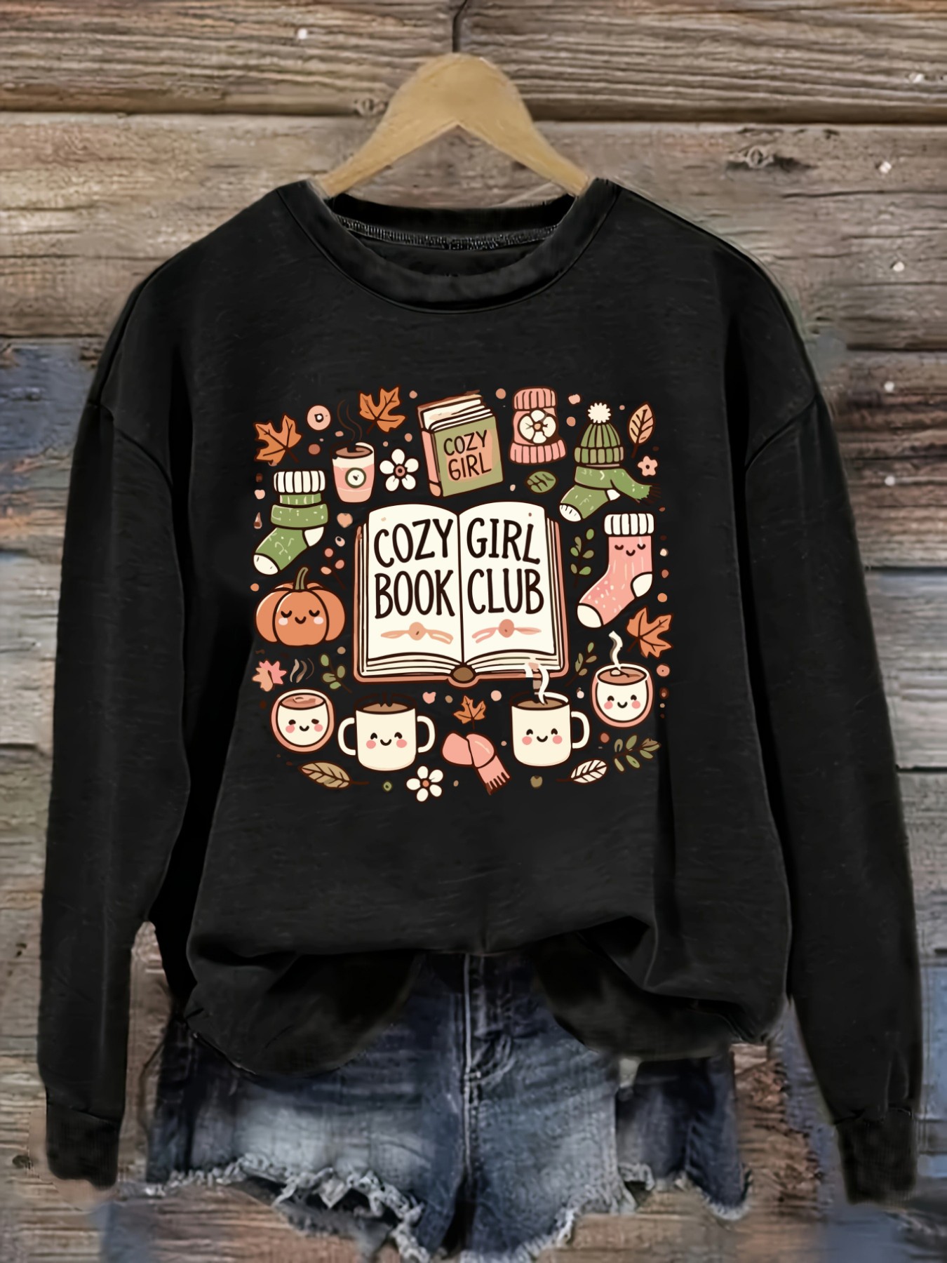Women's Casual Long Sleeve Cre - Books 评论和价格