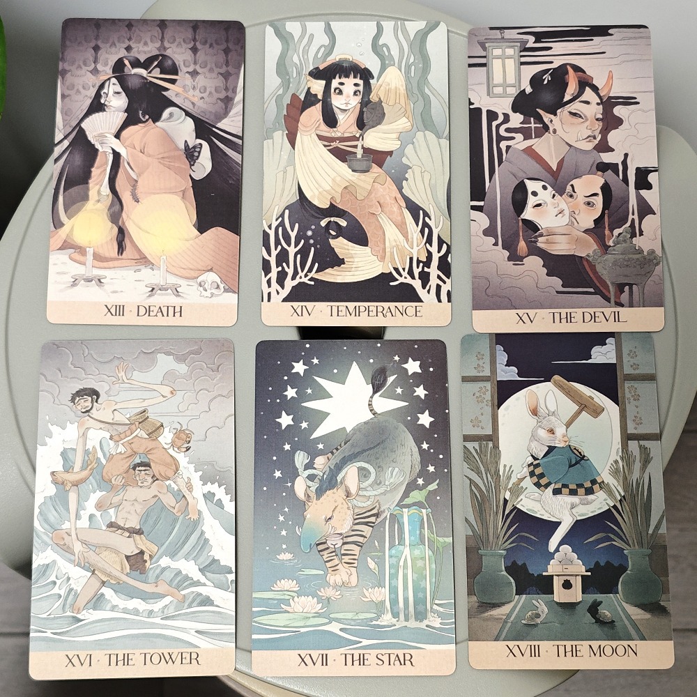 Yokai Tarot Cards 78Pcs Japane - Tarot Deck With Guidebook 评论和价格